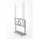 MODERN GLASS CUE RACK