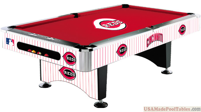 MLB Cincinnati Reds Pool table