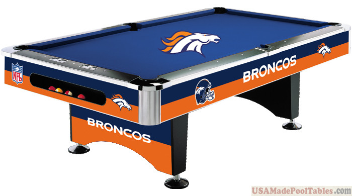 NFL Denver Broncos Pool table : POOL TABLES : DENVER POOL TABLES :