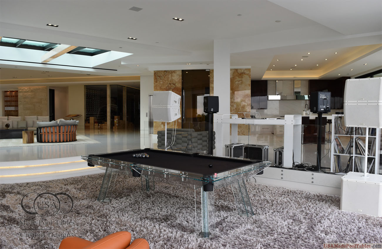 Crystal Pool Tables  Luxury Billards Game Table - L'Atelier 55
