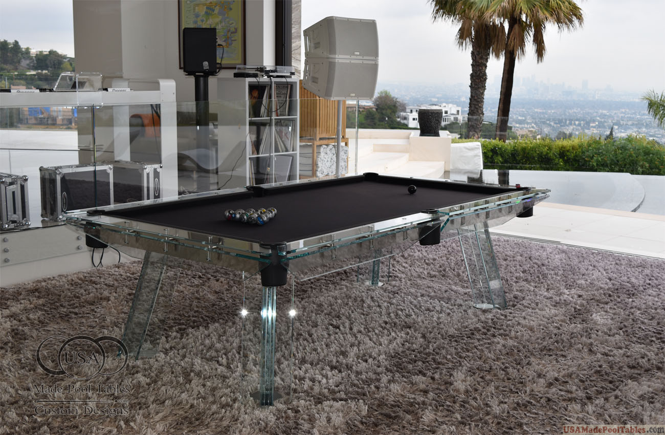 Glass Pool Table
