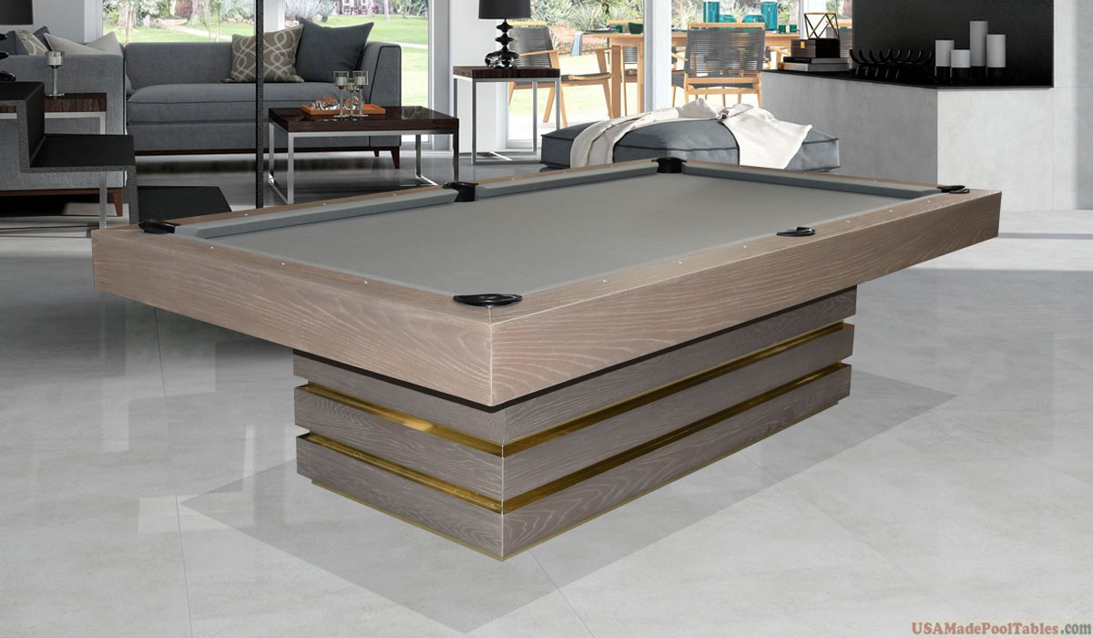 Hermosa Modern Pool Table Beige Oak