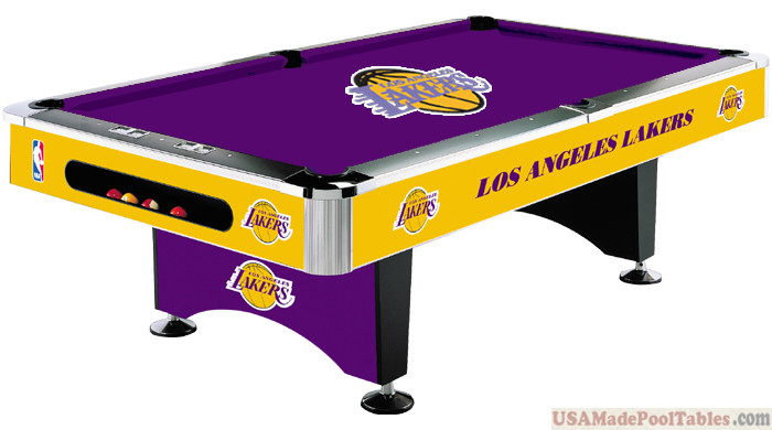 NBA Los Angeles Lakers Pool table : LOS ANGELES POOL TABLES : 