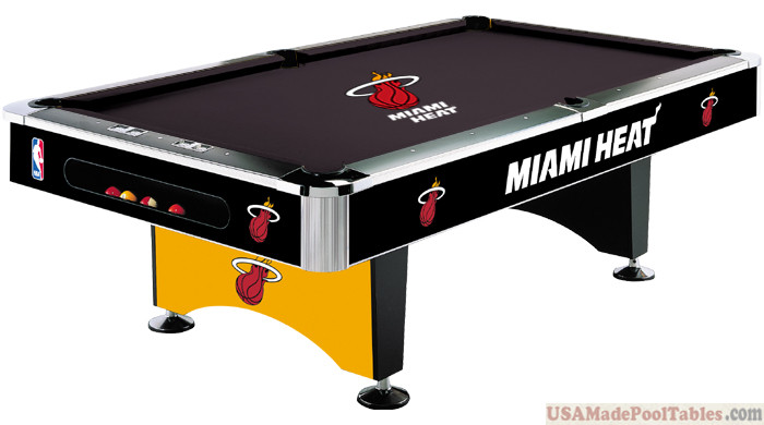 NBA Miami Heat Pool table : MIAMI POOL TABLES : 