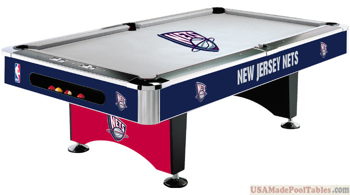 NBA New Jersey Nets Pool table : NEW JERSEY POOL TABLES : 