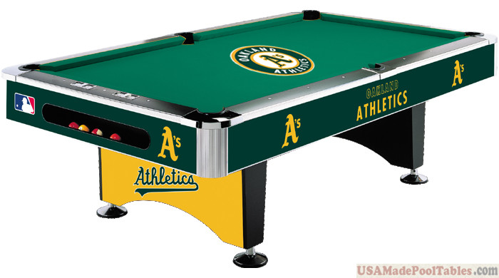 MLB Oakland Athletics Pool table
