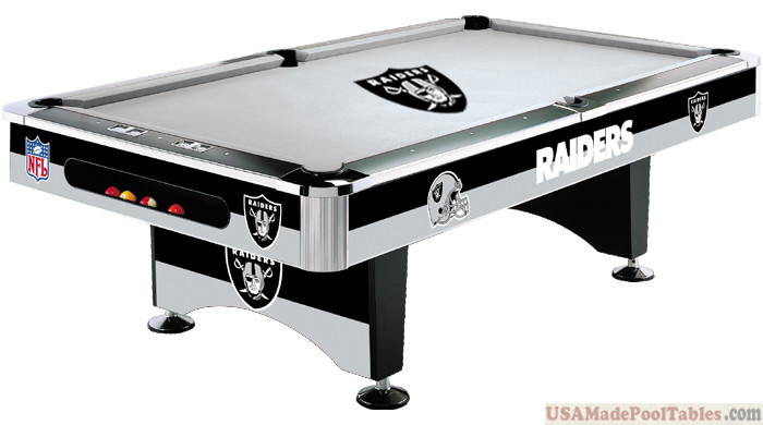 NFL RAIDERS POOL TABLE
