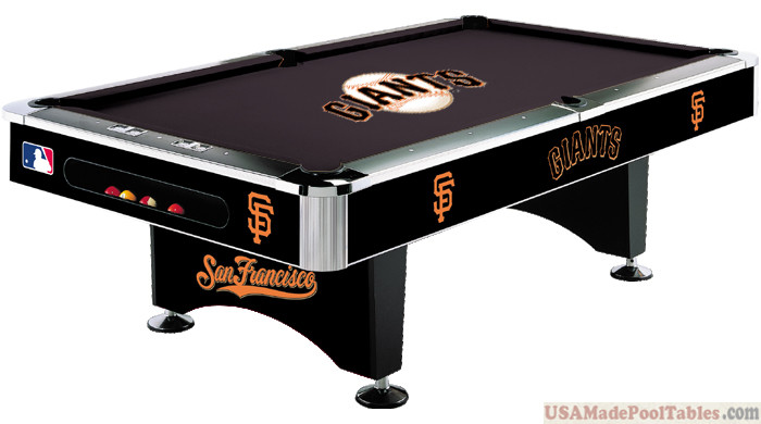 MLB San Francisco Giants Pool table : SAN FRANCISCO POOL TABLES : 