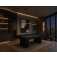 Casanova Modern Pool Table Oak Black